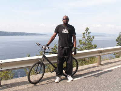 Biking to the beach