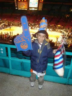 Jonas' first Knicks game